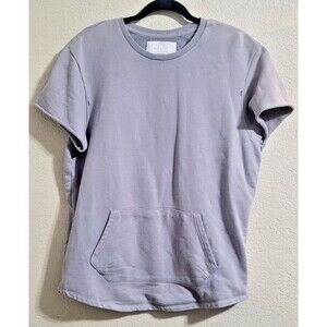 Reign + Storm Men's Short Sleeve Hoodie Sweatshirt Gray Large Vintage Y2K